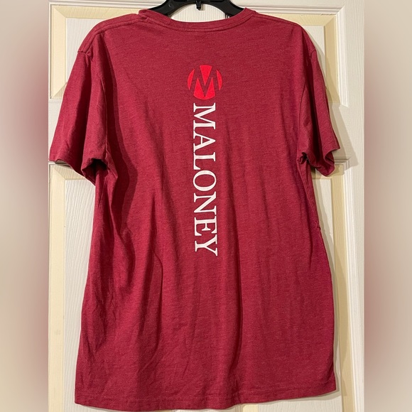 Next Level Apparel ‘Maloney Glass and Overhead Door’ Red T-shirt Size Large - Picture 3 of 5